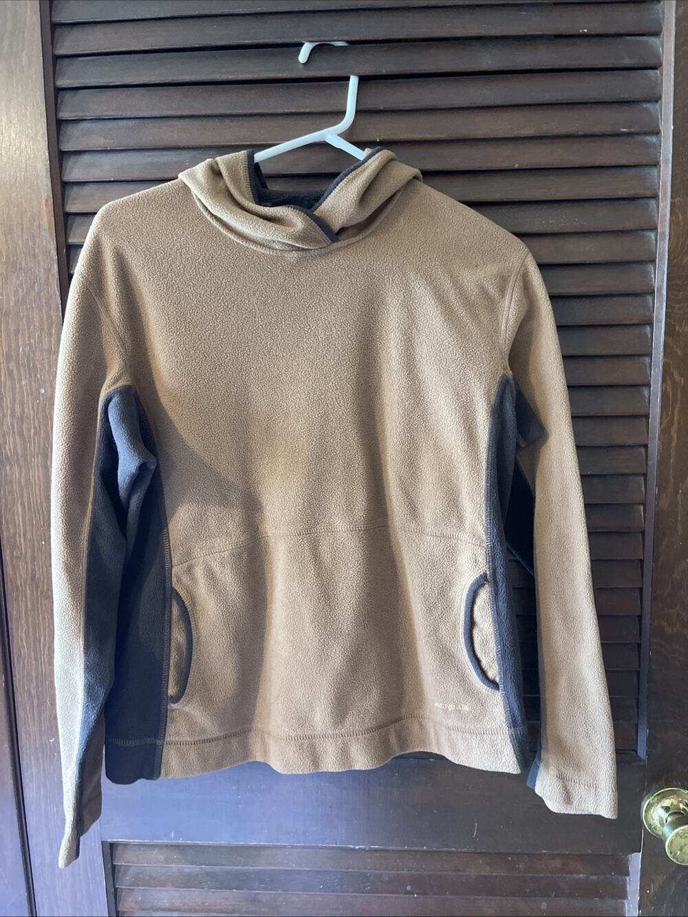 Patagonia Sychilla Brown Black Pullover Hoodie Large Women’s Lightweight Shirt